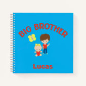 Big Brother mit Baby Schwester Personalisiert Notizblock (Vorderseite)