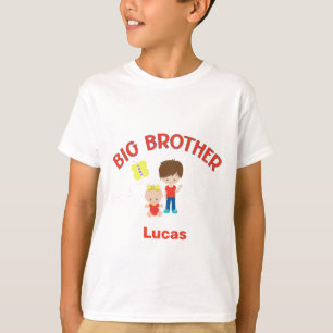 Big Brother mit Baby Schwester Personalisiert T-Shirt