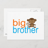Big Brother Monkey Postkarte (Vorne/Hinten)