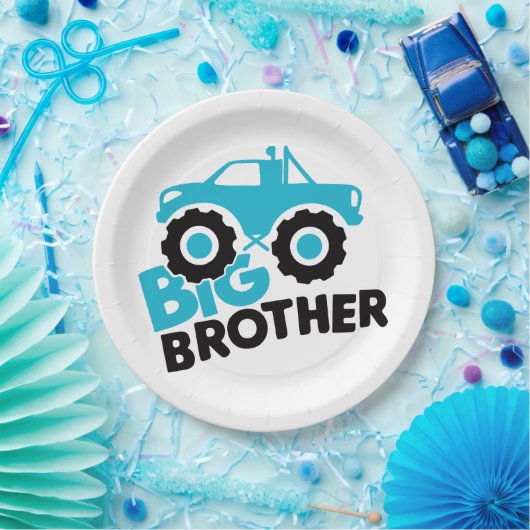 Big Brother Monster Truck Pappteller (Party)
