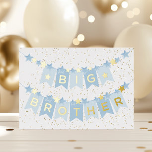 Big Brother New Baby Foil Card Folien Feiertagskarte