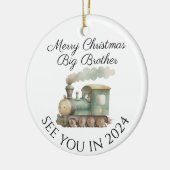Big Brother New Baby Schwangerschaftsankündigung D Keramik Ornament (Links)