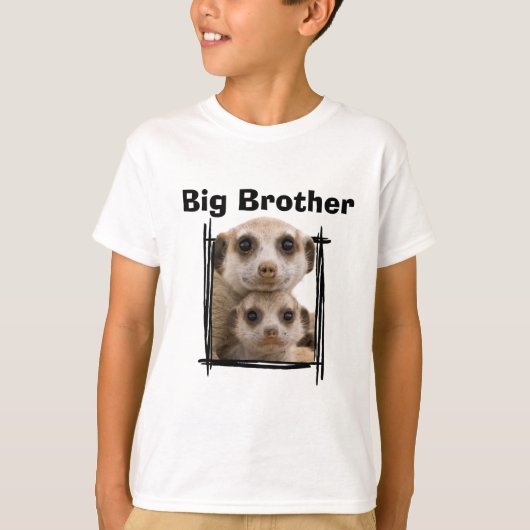 Big Brother niedlich meerkat Design T - Shirt (Vorderseite)