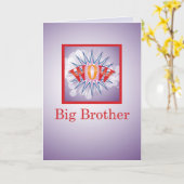 Big Brother of Baby Schwester, Glückwunsch WOW! Karte (Gelbe Blume)