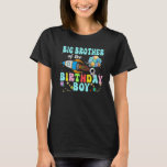 Big Brother of the Birthday Astronaut Boy Space Pa T-Shirt<br><div class="desc">Big Brother of the Birthday Astronaut Boy Space Party</div>