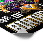 Big Brother Of The Birthday Boy Monster Truck Birt Poster (Ecke)
