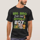 Big Brother of the Birthday Boy Zoo Theme Animal P T-Shirt<br><div class="desc">Big Brother of the Birthday Boy Zoo Thema Tier-Party</div>