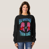 Big Brother Of Twin Girls Twins Siblings Family Si Sweatshirt (Vorne ganz)