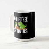 Big Brother of Twins Dinosaur Dino Kaffeetasse (Vorderseite Links)