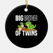 Big Brother of Twins Dinosaur Dino Keramik Ornament (Vorne)