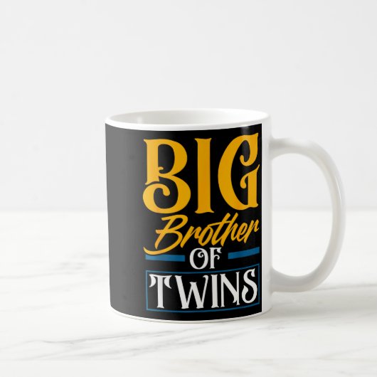 Big Brother Of Twins New Brother Sibling Funny Twi Kaffeetasse (Rechts)
