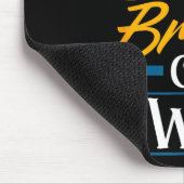 Big Brother Of Twins New Brother Sibling Funny Twi Mousepad (Ecke)