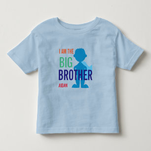 Big Brother Personalisiert Superhero Silhouette Bo Kleinkind T-shirt