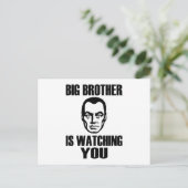 Big Brother Portrait Postkarte (Stehend Vorderseite)