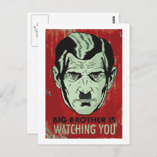 Big Brother Postkarte (Vorne/Hinten)