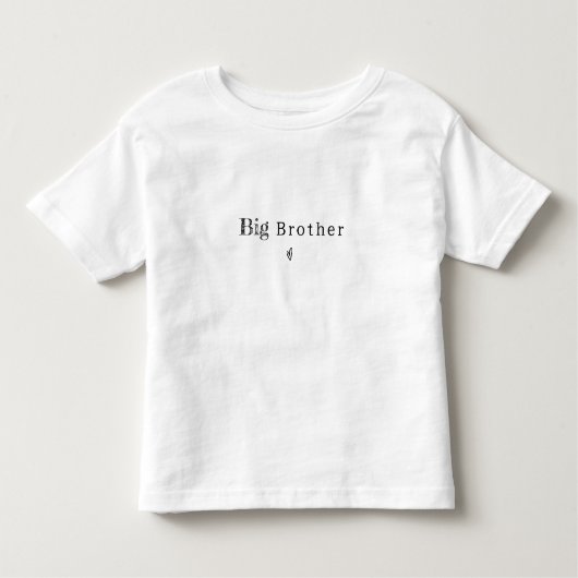 Big Brother Quote With Heart Toddler Shirt (Vorderseite)