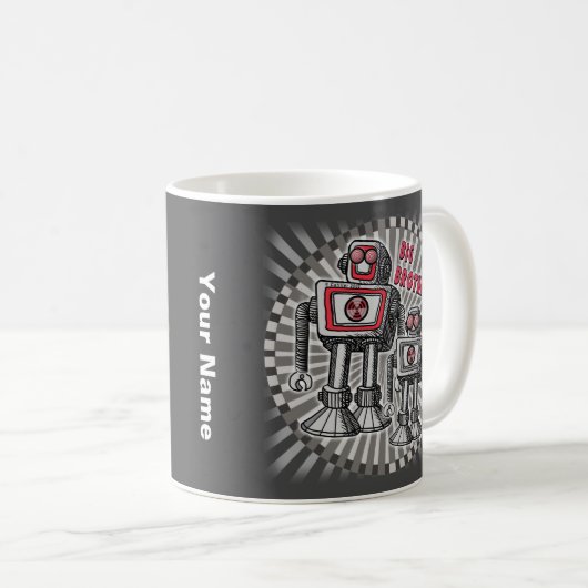 Big Brother Robot-Tasse Kaffeetasse (VorderseiteRechts)
