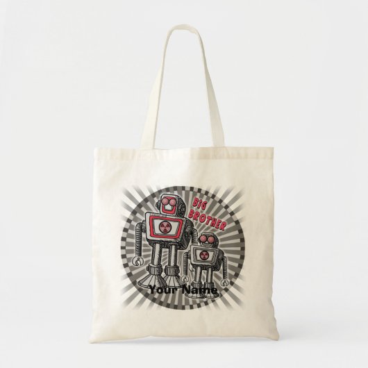 Big Brother Robot Tote Bag Tragetasche (Vorne)