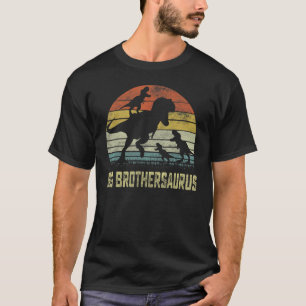 Big Brother Saurus Rex Dinosaur Big Brother 3 Kind T-Shirt