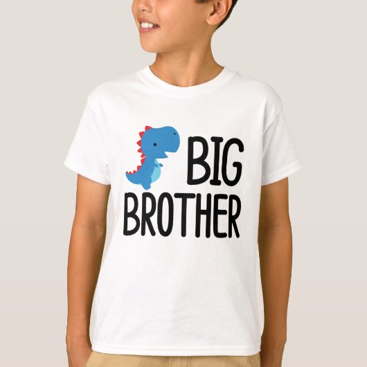 Big Brother Saurus T-Rex Kids T-Shirt (Vorderseite)