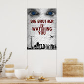 BIG BROTHER SCHAUT DIR ZU POSTER (Küche)