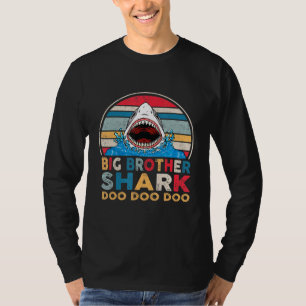 Big Brother Shark Doo Doo Doo T-Shirt Perfekt Väte