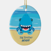 Big Brother Shark on Beach Ornament (Rechts)