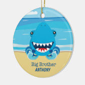 Big Brother Shark on Beach Ornament (Links)