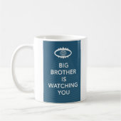 Big Brother sieht dir Slogan-Tasse von 1984 zu Kaffeetasse (Links)