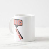 Big Brother Social Media Kaffeetasse (Vorderseite Links)