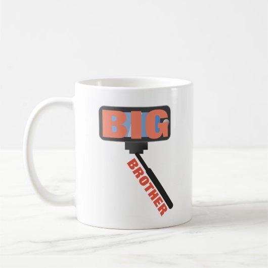 Big Brother Social Media Kaffeetasse (Links)