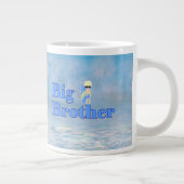 Big Brother Surfer Typ Sibling Jumbo-Tasse (Rechts)