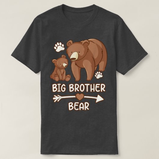 big brother tee shirt bear, brother bear t shirt f (Design vorne)