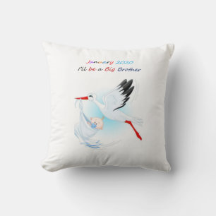 Big Brother Throw Pillow Baby Stork Januar 2020 Kissen
