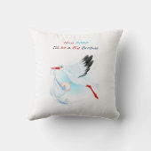 Big Brother Throw Pillow Baby Stork Mai 2020 Kissen (Rückseite)