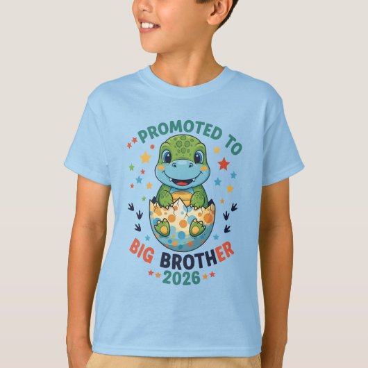 Big Brother to Be 2026 Promoted to Big Brother T-Shirt (Vorderseite)