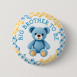 Big Brother to Be | Boy's Baby Shower Button