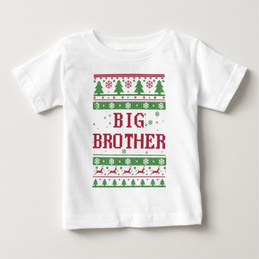 Big Brother Ugly Weihnachten Baby T-shirt (Vorderseite)