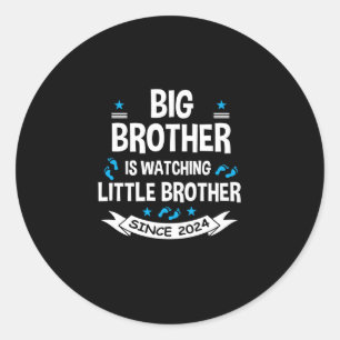 Big Brother Watching Little Brother 2024 Baby Runder Aufkleber
