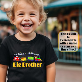 Big Brother Whimsical Choo Choo Zug Kleinkind T-shirt