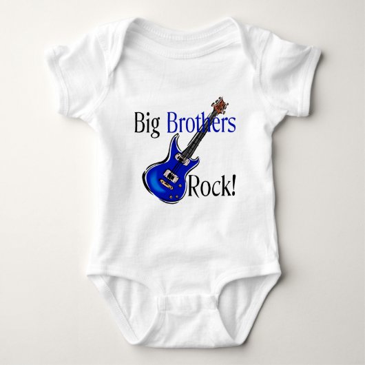 Big Brothers ROCK! Baby Strampler (Vorderseite)