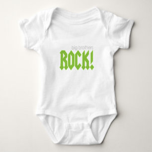 Big Brothers Rock! Baby Strampler