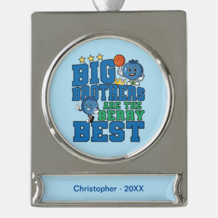 Big Brothers sind die Berry Best - Blueberry Pub Banner-Ornament Silber
