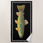 Big Brout Fishing Ichthyology Cool Strandtuch (Vorderseite)
