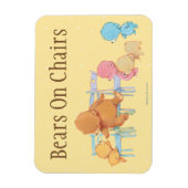 Big Brown Bär & Friends vier Stühle teilen Magnet (Vertikal)