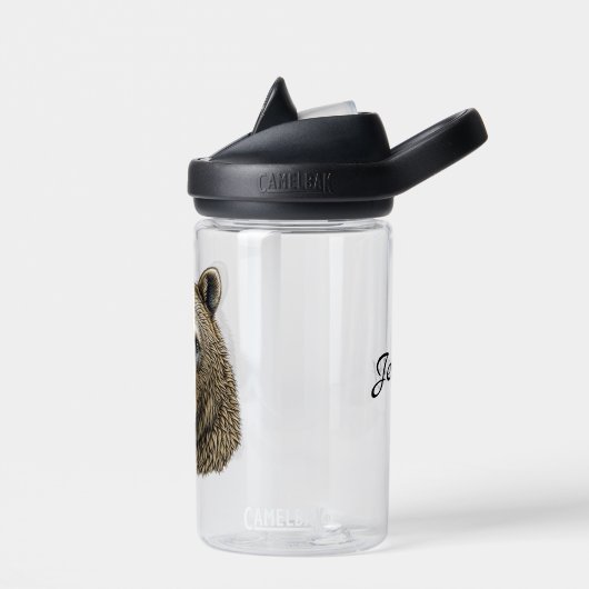 Big Brown Bär Personalisiert Trinkflasche (Links)