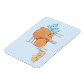Big Brown Bear, Calico & Floppy Share zwei Stühle Magnet (Linke Seite)