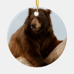 Big Brown Bear Keramikornament