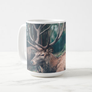 Big Brown Buck Deal mit großen Antlern Kaffeetasse