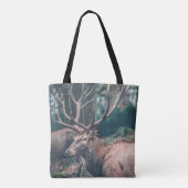 Big Brown Buck Deer mit großen Antlern Tasche (Rückseite)